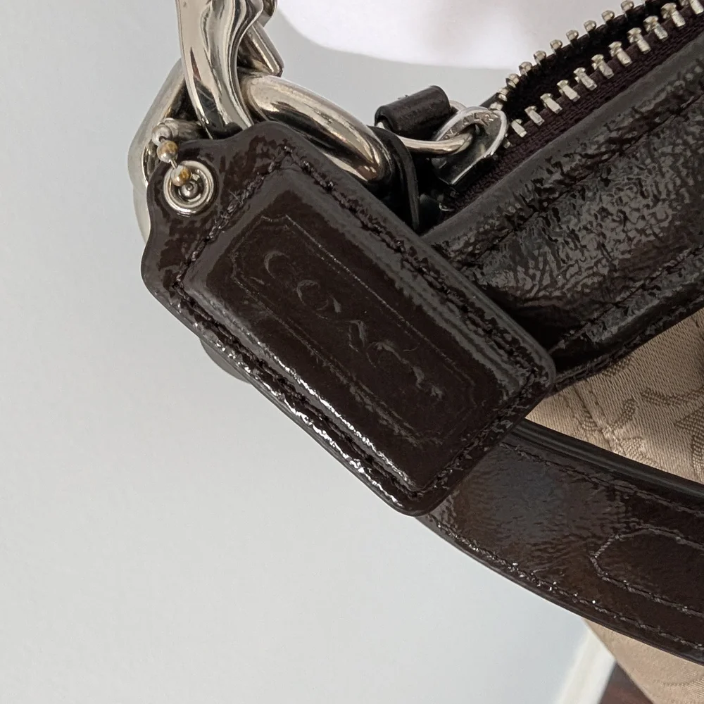 Coach Signature Ashley Crossbody Satchel and Matching Wristlet